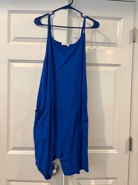 Bright Cobalt Blue Sleeveless Romper